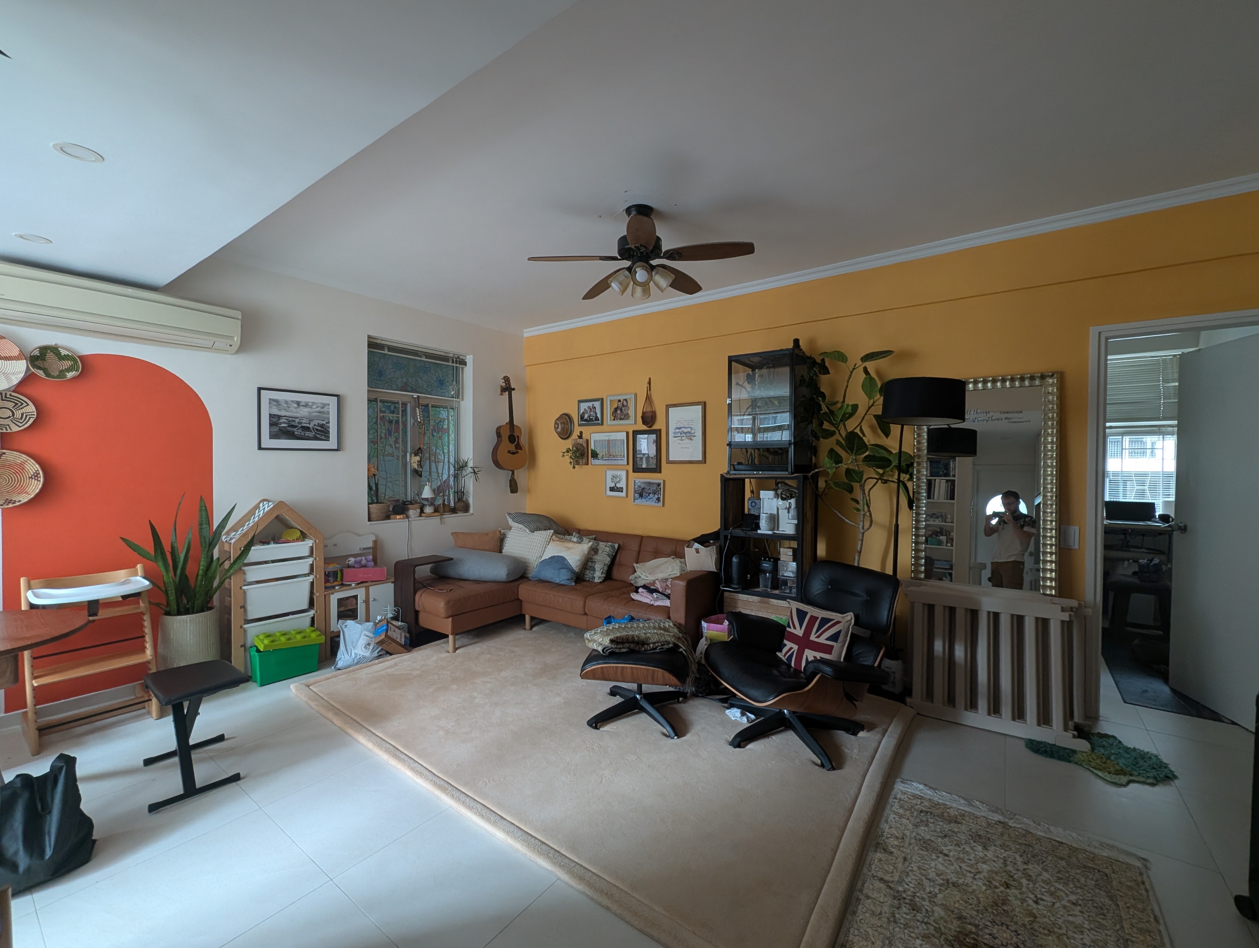 Living room of the flat