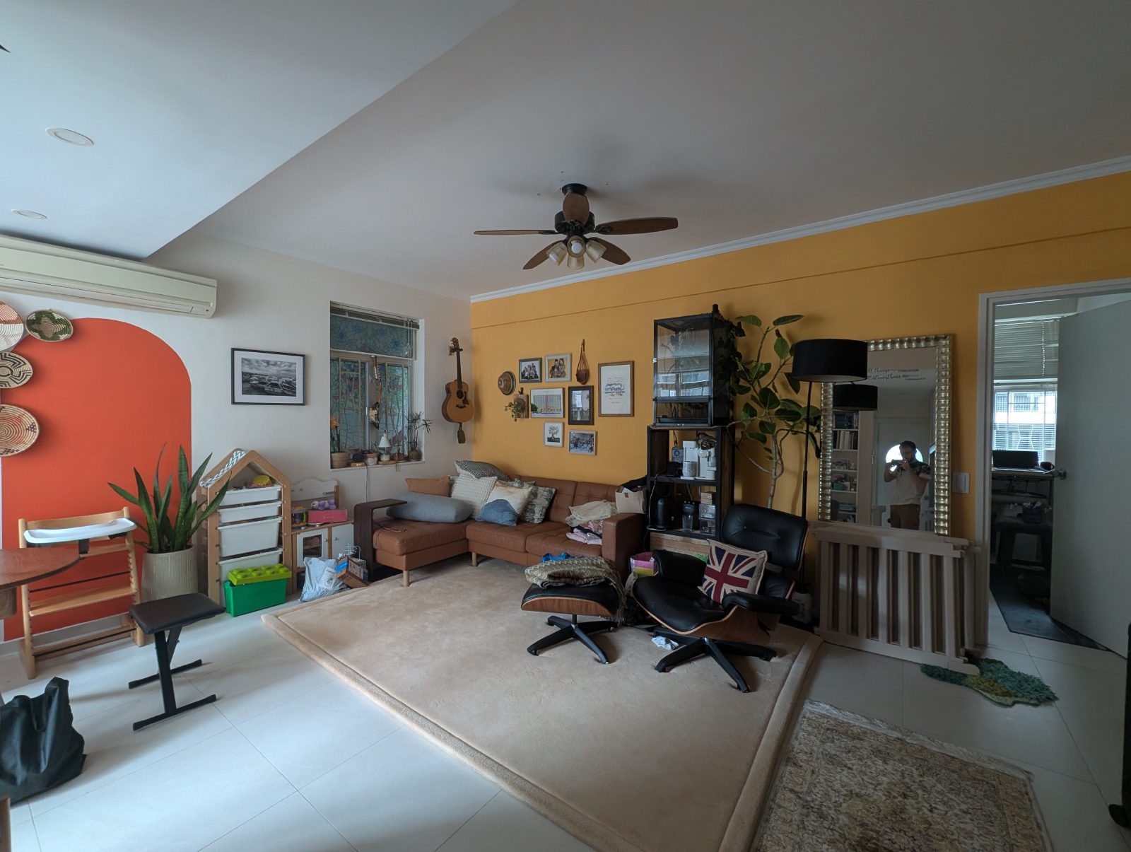 Living room of the flat