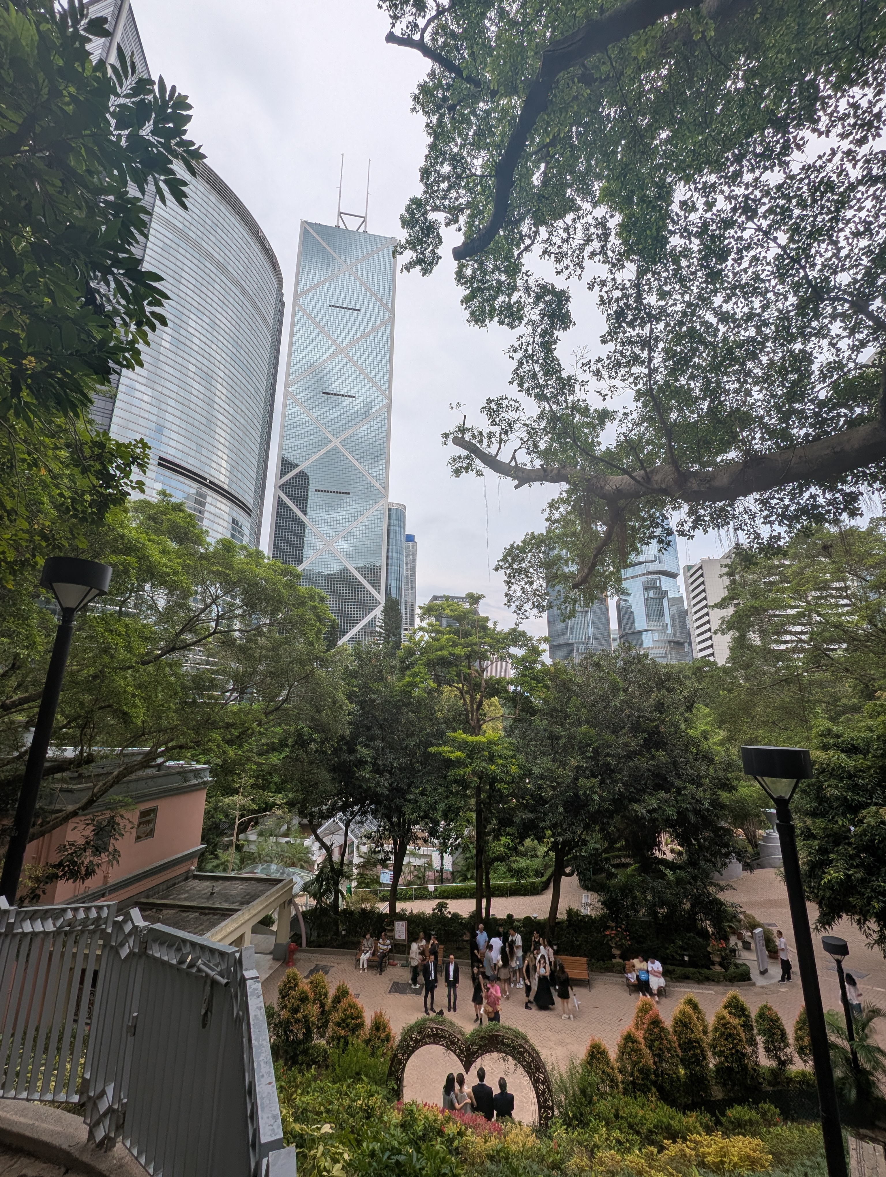lovely little wedding (with the high-rises wanting in on the photo)