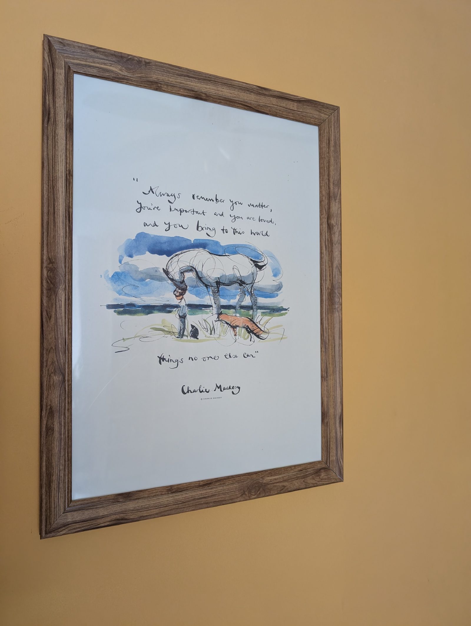 A page from The Boy, the Mole, the Fox and the Horse