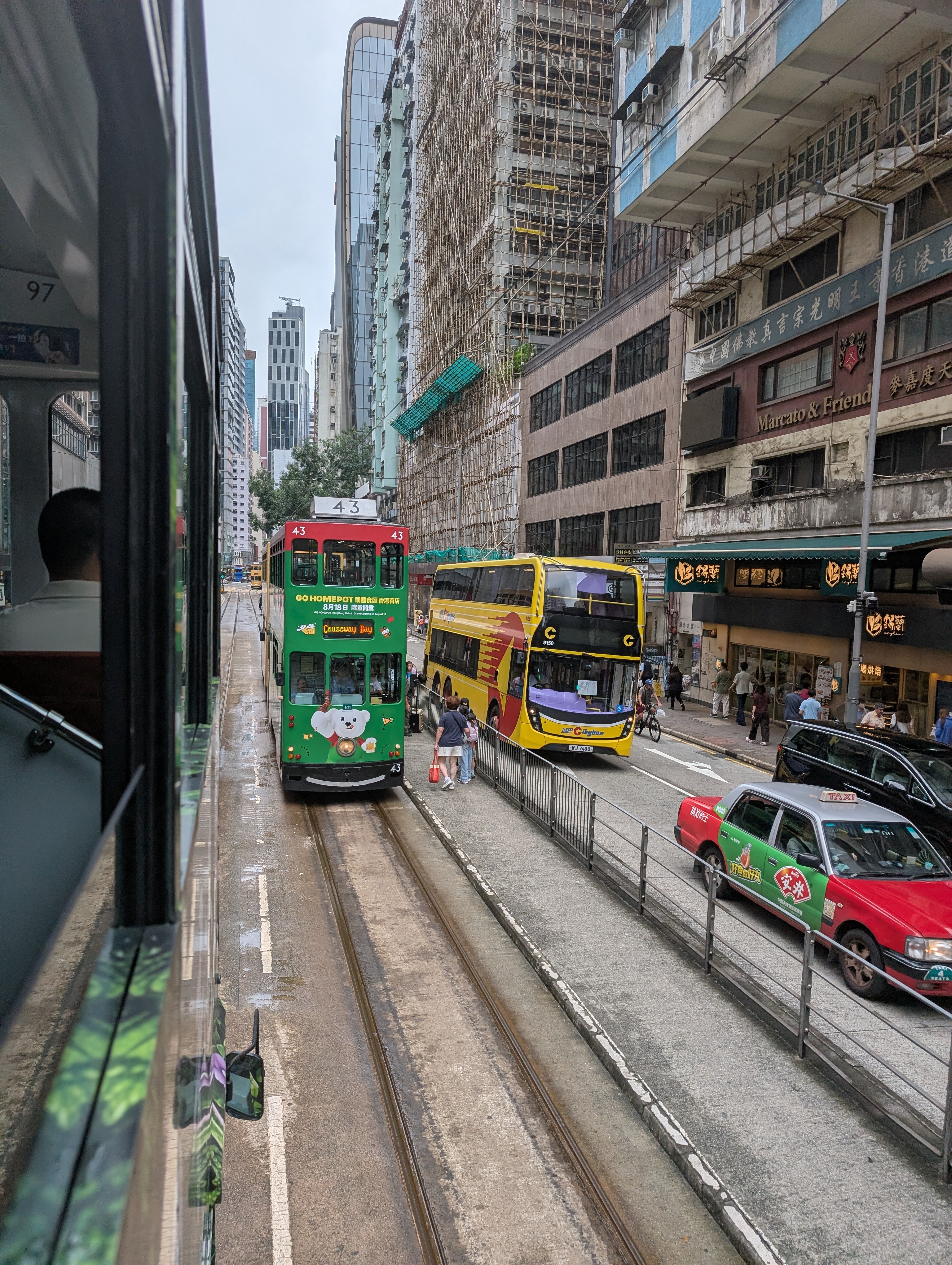 All that&rsquo;s missing is a train and we have all four common public transport methods in the picture